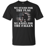 Veteran Gift - We Stand For The Flag We Kneel For The Fallen_black=