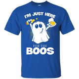 I'm Just Here For Boos Shirt Funny Halloween Wine_black=