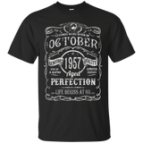 Legends Were Born In October 1957 T Shirt 60th Birthday Gift