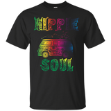 Colorful Retro Hippie Soul T-shirt Painted Van Gift Tee_black=