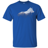 Lone Wolf Survives The Mountains Silhouette Art