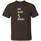 Eat Sleep Baseball T-shirt Cool Casual Unisex Top Tee_black=