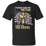 American Flag I Stand For The Flag Christian Patriotic Shirt_black