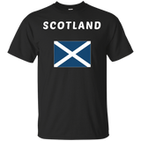 SCOTLAND T-shirt Flag Tee Scots Scottish National Country_Black