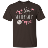 Volleyball Team Spirit Setter Spike Practice T-Shirt_Black