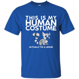 This is my Human Costume Actually I'm a Lemur Shirt_Navy