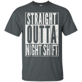 Straight Outta Night Shift Shirt Funny Nurse Rn T-shirt Gift=