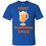 First Pumpkin Spice Seasonal Fall Autumn Shirt_black=