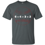 6+4+3=2 Double Play Baseball Player Distressed Tshirt Coach_black=