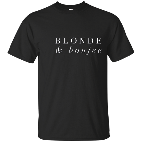 Womens Blonde & Boujee T Shirt_Navy