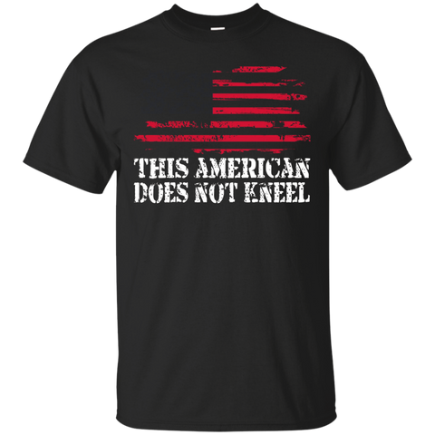 I Don't Kneel During The Anthem Usa Flag Tee Shirt_black