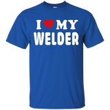 Welder t shirt i love my welder_Black