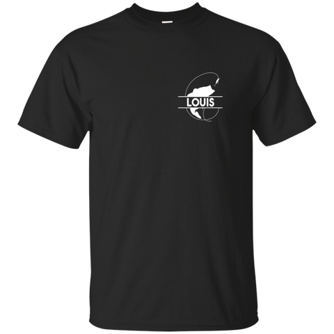 Louis Fishing Name Pocket T-shirt First Name Monogram_black=
