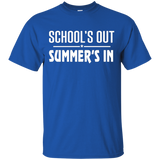 School's Out Summer's In Funny T-shirt_Black
