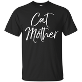 Cat Mother Shirt Fun Cute Mom Feline Tee_black