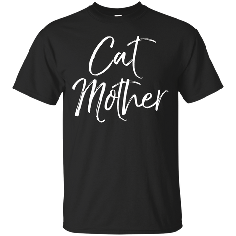 Cat Mother Shirt Fun Cute Mom Feline Tee_black