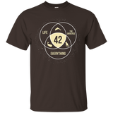 the answer to life universe and everything t-shirt_Black