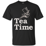 Tea Time With The Mad Hatter T-Shirt_Black