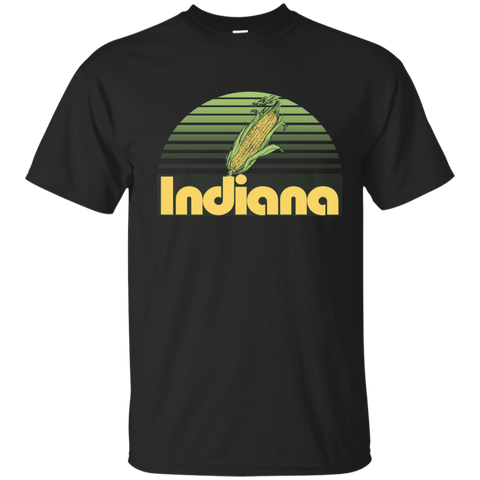 Vintage Indiana State T-shirt Indiana Home Borned Raised_Navy