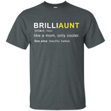 Womens Brilliaunt Definition T-shirt Funny Gift For Aunt_Black