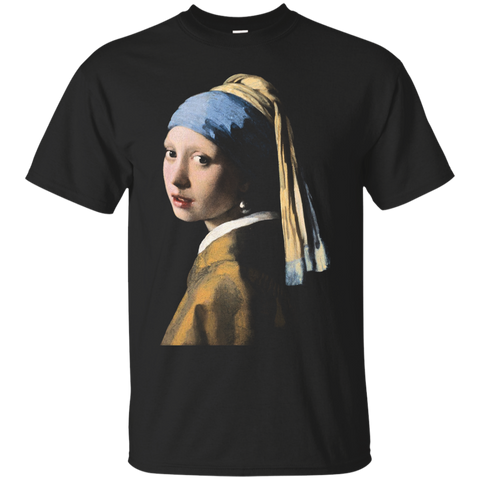 Girl With A Pearl Earring Tshirt Vermeer Art Teacher Gift_black