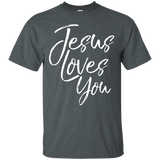 Jesus Loves You Shirt Fun Vintage Cool Bold Christian Tee