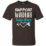 Support Wildlife Raise Boys T Shirt_Olive