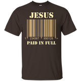 Jesus Bar Code Paid In Full Christian Faith Printed