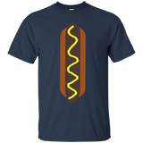 Hot Dog Costume Shirt Sausage Wiener Mustard Bun Fast Food_black=