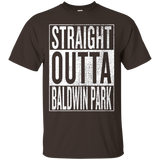 Straight Outta Baldwin Park Great Travel & Gift Idea T-Shirt_Black