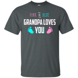 Mens Pink Or Blue Grandpa Loves You Baby Gender Reveal T-shirt_black=