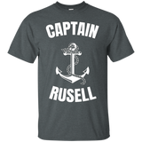 Captain Rusell T-shirt Personalized Boat Captain Shirt_black=