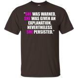 She Was Warned, Given Explanation, She Persisted Shirt Women_Black