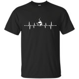 Coffee Heartbeat T-shirt_black=