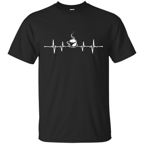 Coffee Heartbeat T-shirt_black=