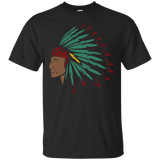 Native American Indian Headdress T-shirt_Black