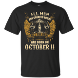 The Best Are Born On October 11th T-Shirt Libra Zodiac_Black