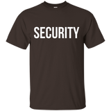 Security T Shirt , Body Guard Crew Event Staff And Party Tee_Black