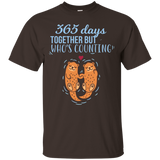 Christmas Gifts For Couple. 1st Wedding Anniversary Shirt._black=