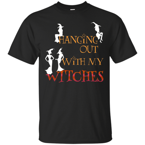 Witch Halloween Shirt - Hanging Out With My Witches T-shirt_black=