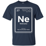 Nebraska T Shirt Periodic Table Cornhusker State_Black