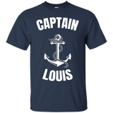 Captain Louis T-shirt Personalized Boat Captain Shirt_black=