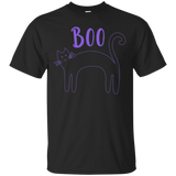 Cool Awesome Black Cat Halloween Shirt_black=