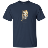 Screech Owl T-Shirt Graphic Wildlife Tee_Black