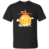 Cool T Shirt For Air Force Men. Funny Gift For Guys Love Fly_black