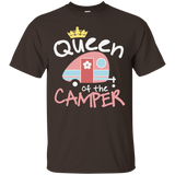 Queen of the Camper Shirt Funny Camper Tshirt Wife Daughter_Black