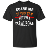 Scare Me If You Can But I'm A Paralegal Halloween T-Shirt_Black