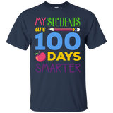 MY STUDENTS ARE 100 DAYS SMARTER T-SHIRT_Black