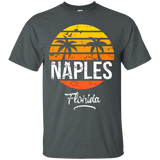 Naples Florida Vintage T Shirt Retro Beach Style_Black