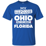 My Zip Code May Say Ohio But My Heart Is In Florida T-Shirt_Black